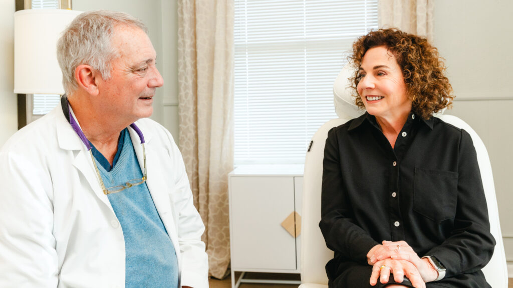 Dr. DeLozier's consultation with a client